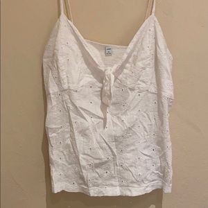 White lace retro cami